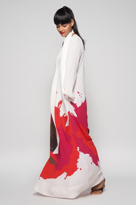 Shop_Payal Khandwala_White Printed Maxi Dress _Online_at_Aza_Fashions