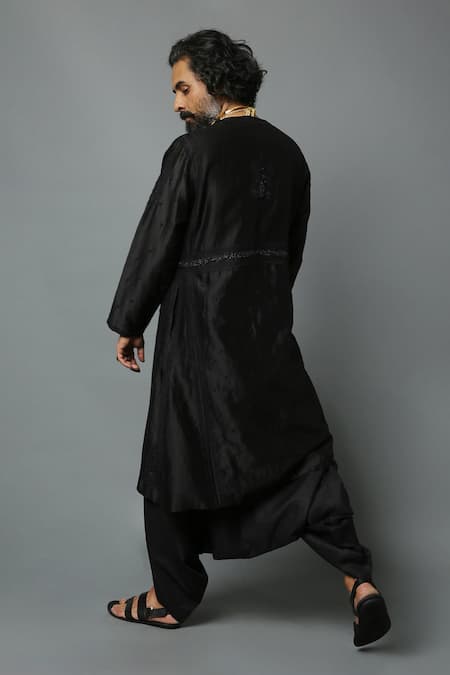 House Of Three Arsalan Chikan Work Angrakha Kurta