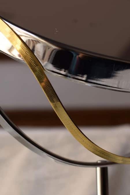 Buy_Anushka Jain Jewellery_Gold Plated Textured Snake Chain - Single Pc_Online_at_Aza_Fashions