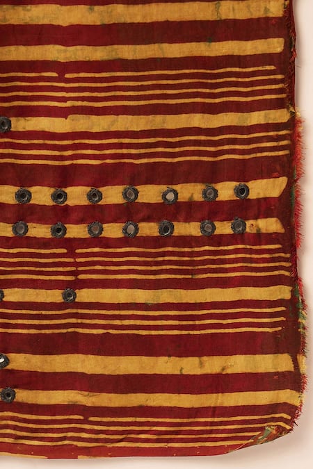 Zariya The Label Green Silk, Modal, Placed Handblock Print Patch Pre-draped Saree With Blouse at Aza Fashions Zariya The Label_Green Silk, Modal, Placed Handblock Print Patch Pre-draped Saree With Blouse_at_Aza_Fashions