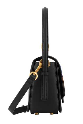 Shop_Aranyani_Black Embroidered Kedusa Flower Hand Bag_Online_at_Aza_Fashions