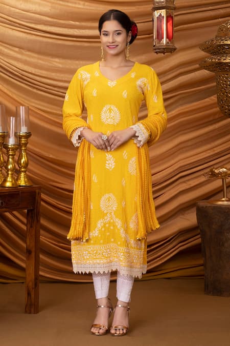 Ruh Clothing Miraya Chikankari Kurta Set 