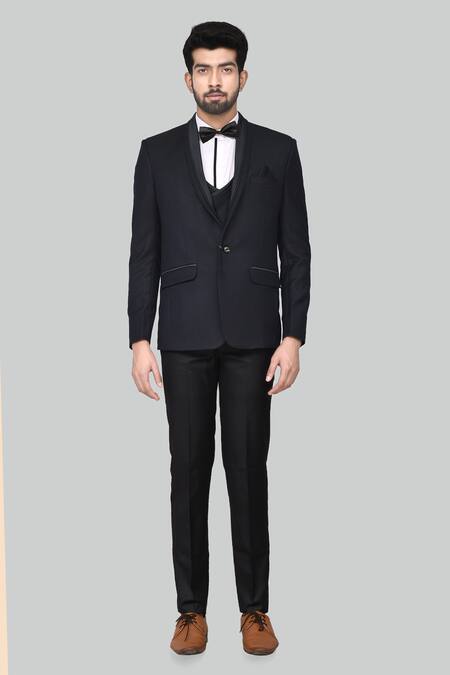 Buy_Arihant Rai Sinha_Green Terrycloth, Rayon, Cotton Shawl Lapel Suit Set _Online_at_Aza_Fashions