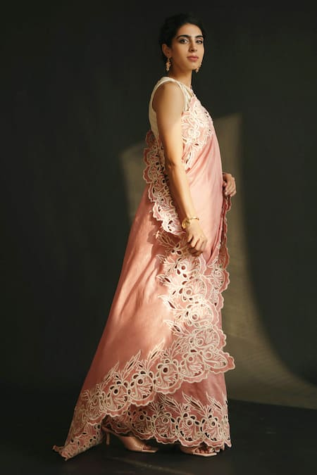 Chandrima Chanderi Cutwork Saree 