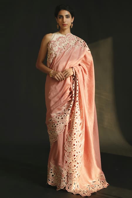 Chandrima Chanderi Cutwork Saree 