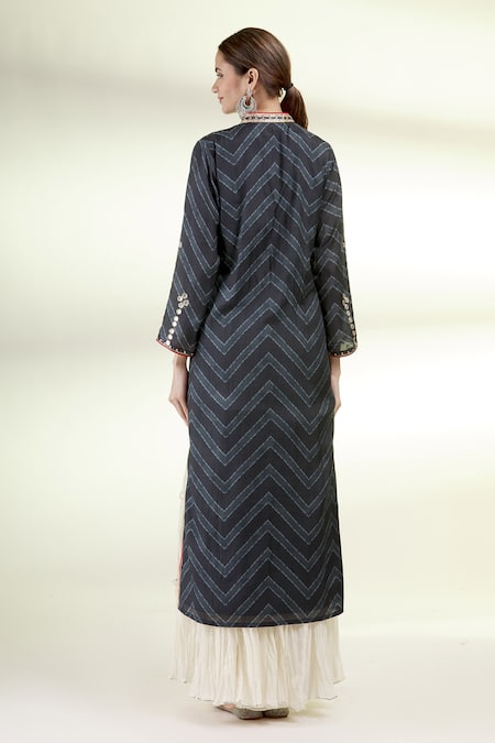 Gopi Vaid Embroidered Tunic & Sharara Set 