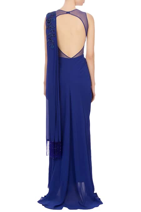 Arpan Vohra Embellished Saree Gown 