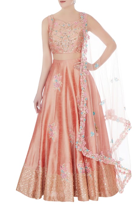 Sonal & Ekta Silk Lehenga Set 