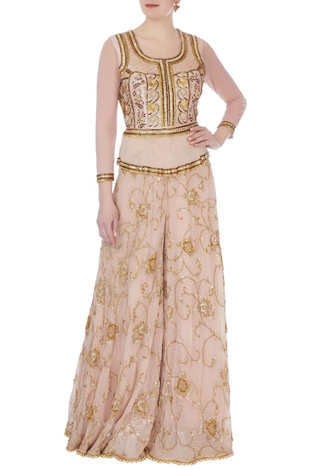 Ayesha Aejaz Embroidered Flared Jumpsuit 