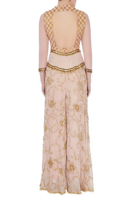 Ayesha Aejaz Embroidered Flared Jumpsuit 
