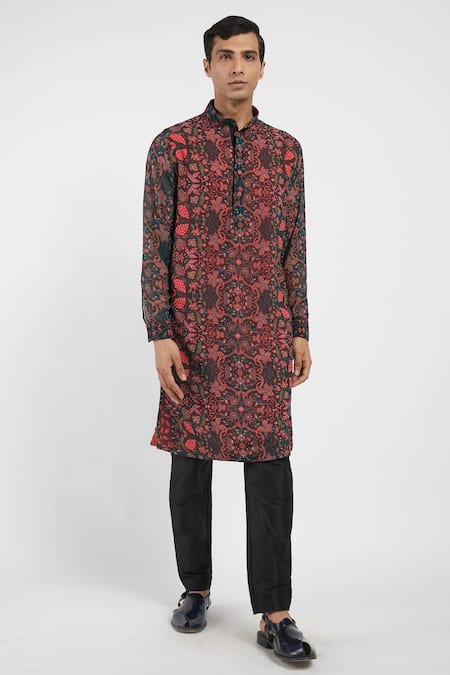 Rabani & Rakha Floral Print Kurta Set 