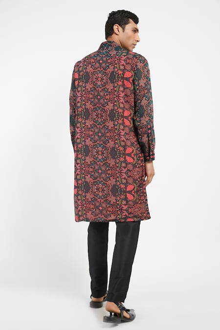 Rabani & Rakha Floral Print Kurta Set 