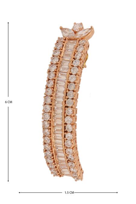 Buy_AE-Tee_Gold Plated Crystals Earrings _Online_at_Aza_Fashions