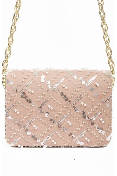 Shop_Miar Designs_Pink Sequin Gargi Embellished Box Clutch