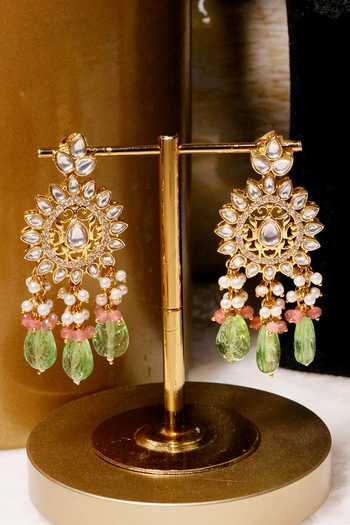 Shop_Ishhaara_Multi Color Pearls Layered Necklace Set