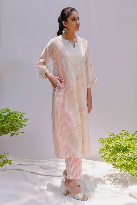 Shivani Bhargava Handwoven Chanderi Kurta Set 