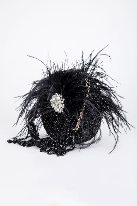 Shop_Eena_Black Alani Crystal Embellished Clutch _Online_at_Aza_Fashions