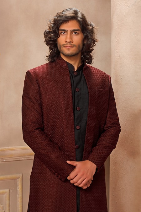 Vanshik Embroidered Jacket & Kurta Set 