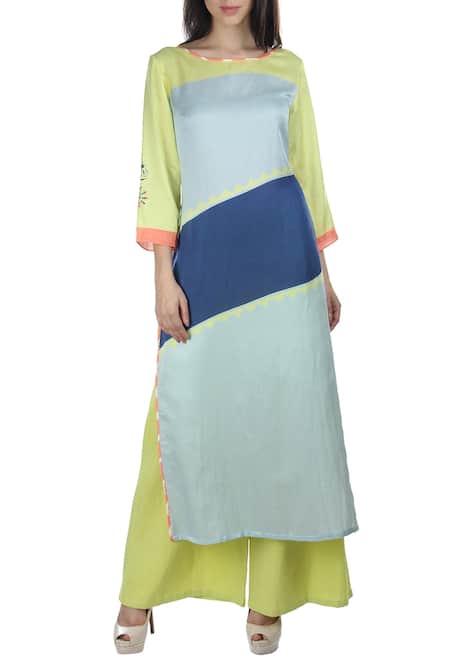 Soup By Sougat Paul Linen Kurta & Palazzo Set 