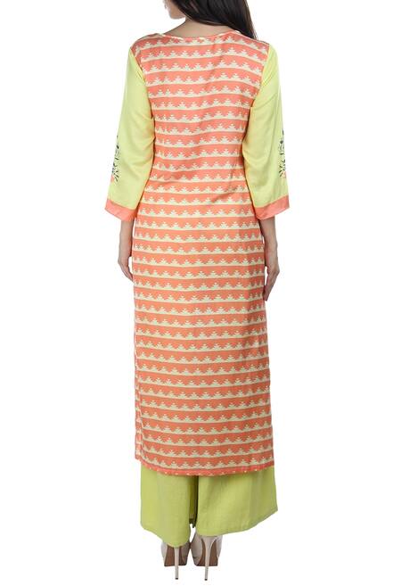 Soup By Sougat Paul Linen Kurta & Palazzo Set 