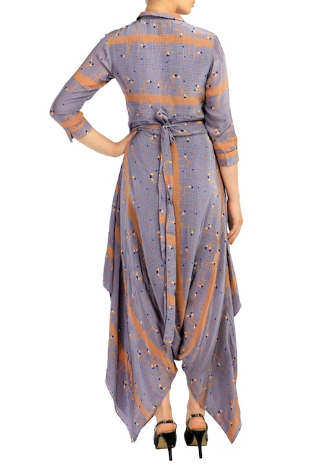 Soup By Sougat Paul Light purple flamingo print jumpsuit 