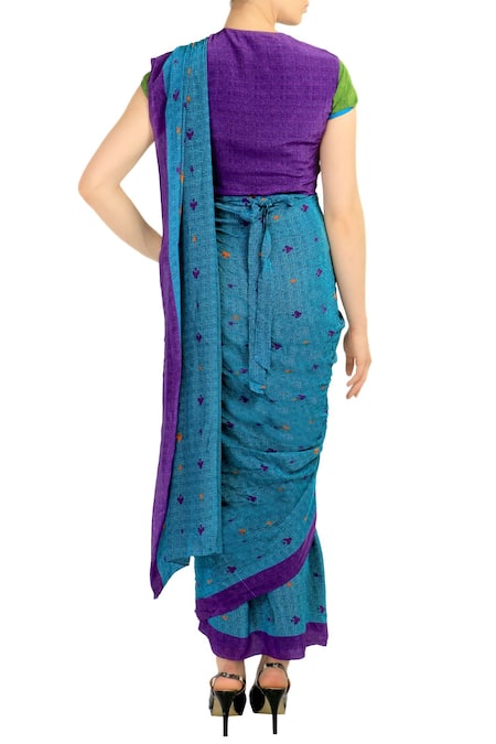 Soup By Sougat Paul Pre-Draped Saree With Blouse 