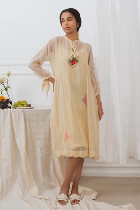 Dhaari Handwoven Cotton Silk Dress 