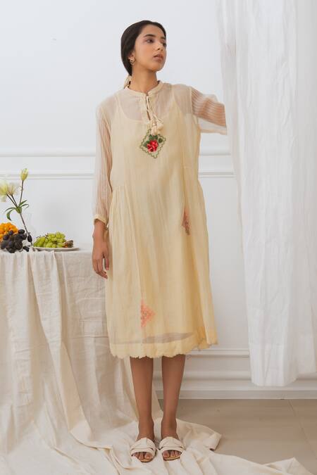 Dhaari Handwoven Cotton Silk Dress 