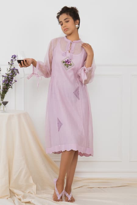 Dhaari Handwoven Cotton Silk Dress 