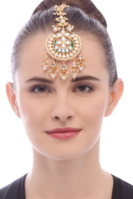 Just Shradhas Kundan Studded Maangtika 