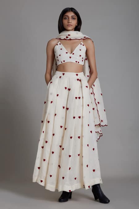 MATI Linen Lehenga Set 