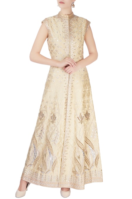 Anita Dongre Beige Ethnic Embroidered Jacket