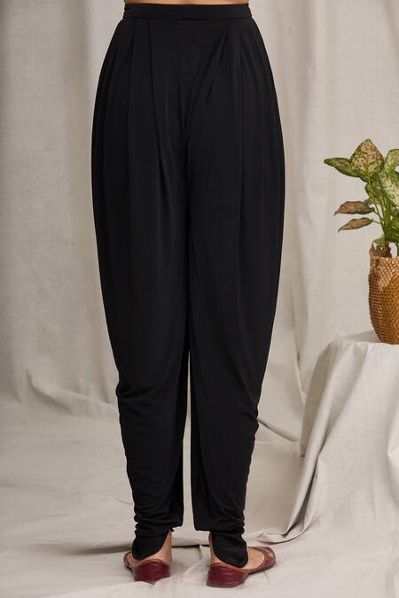 Buy Namrata Joshipura Black Draped Pants Online at Aza Fashions Buy_Namrata Joshipura_Black Draped Pants _Online_at_Aza_Fashions