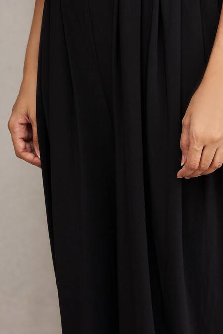 Shop Namrata Joshipura Black Draped Pants Online at Aza Fashions Shop_Namrata Joshipura_Black Draped Pants _Online_at_Aza_Fashions