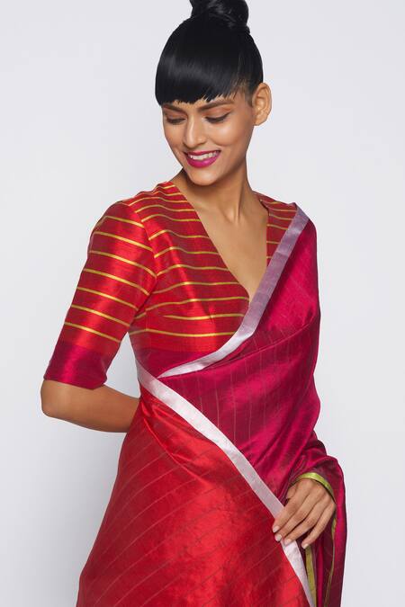 Payal Khandwala_Green Handwoven Silk Saree_at_Aza_Fashions