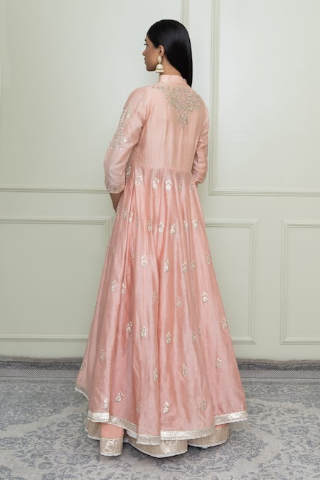 Sheetal Batra Silk Chanderi Anarkali Set 
