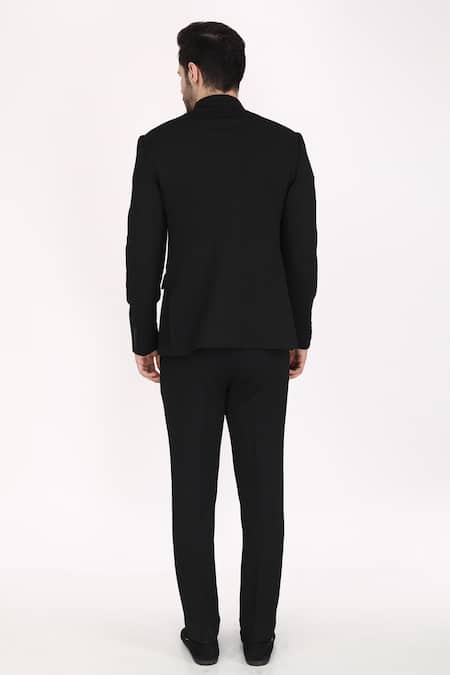 Manish Nagdeo Textured Bandhgala Set