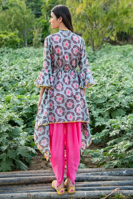Rang Swati Vijaivargie Chanderi Jacket & Dhoti Pant Set 