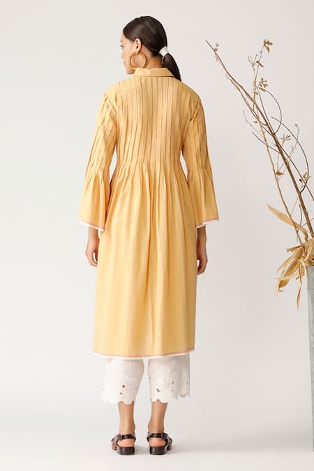 Payal Pratap Handloom Cotton Pleated Tunic 