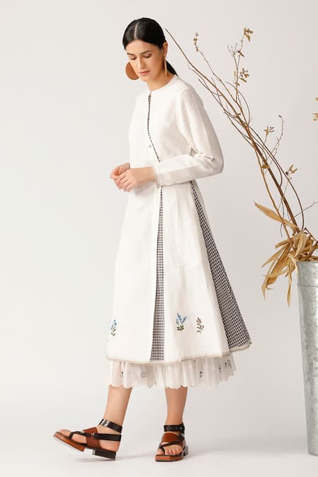 Buy Payal Pratap Beige Linen Round Tunic Online at Aza Fashions Buy_Payal Pratap_Beige Linen Round Tunic _Online_at_Aza_Fashions