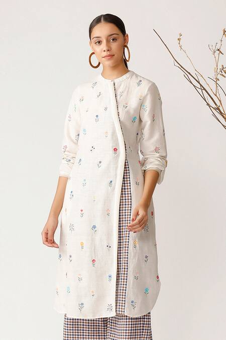 Buy Payal Pratap Beige Handloom Cotton Round Tunic Online at Aza Fashions Buy_Payal Pratap_Beige Handloom Cotton Round Tunic _Online_at_Aza_Fashions