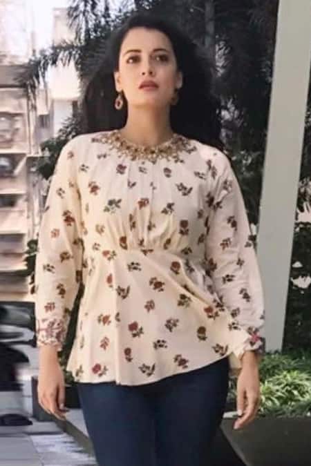 Buy Nikasha White Cotton Silk, Poplin Round Printed Kurta And Lehenga Set Online at Aza Fashions Buy_Nikasha_White Cotton Silk, Poplin Round Printed Kurta And Lehenga Set _Online_at_Aza_Fashions