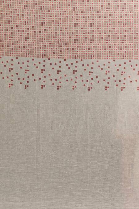 Banana Labs_Off White Cotton Printed Geometric Round Kurta Pant Set _Online_at_Aza_Fashions