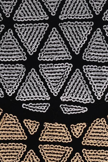 Richa Gupta Black Embroidery, Sequins Round Clutch Online at Aza Fashions Richa Gupta_Black Embroidery, Sequins Round Clutch_Online_at_Aza_Fashions