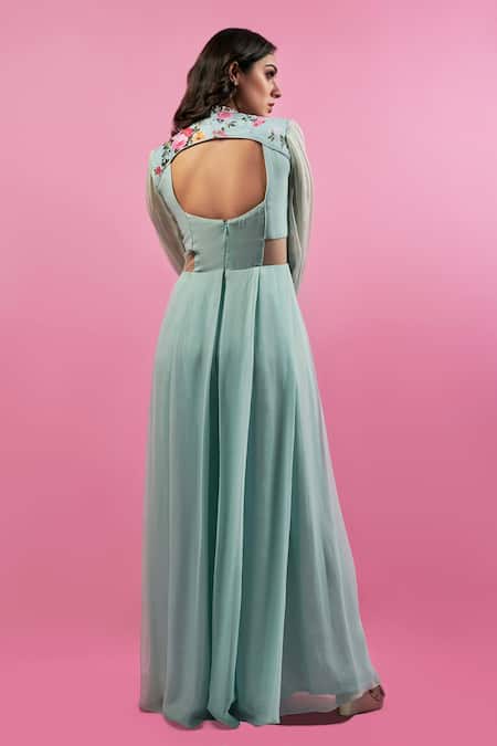 Suruchi Parakh Satin Silk Jumpsuit 