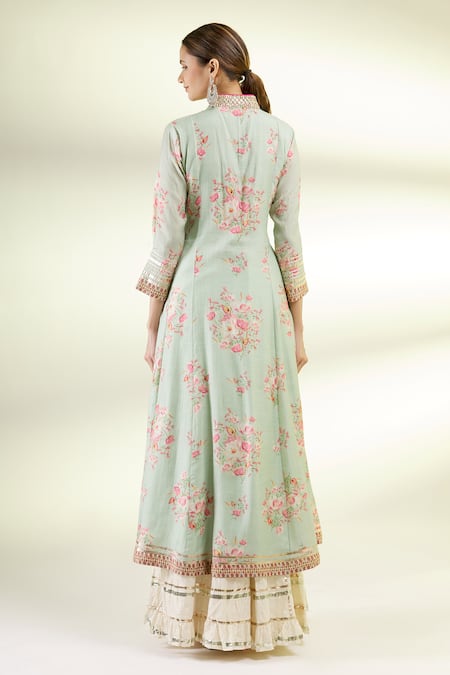 Gopi Vaid Embroidered Kurta & Sharara Set 