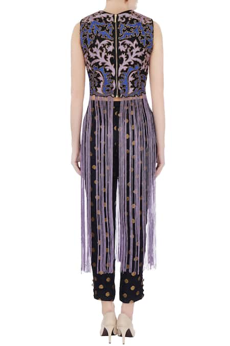 Ayesha Aejaz Fringe Top & Pant Set 