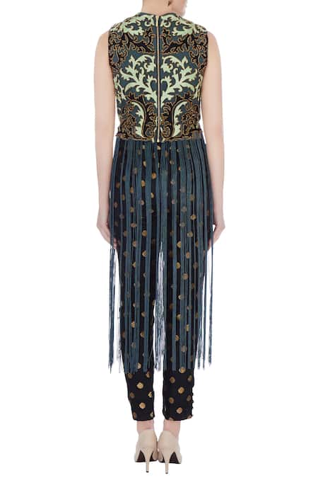 Ayesha Aejaz Fringe Top & Pant Set 