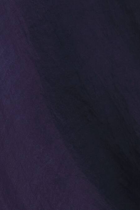 Shop_Shyamal & Bhumika_Blue Embellished Sheer Saree_Online_at_Aza_Fashions