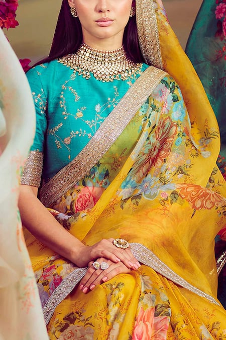 Buy Sabyasachi Red Organza Lehenga Choli for Women Embroidered Bollywood  Designer Indian Bridesmaid Bridal Lengha Wedding Dresses Skirts Lahenga  Online in India - Etsy